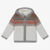 Mayoral Boys Grey Fair Isle Zip-Up Top