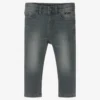 Mayoral Boys Grey Slim Fit Cotton Denim Jeans