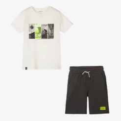 Mayoral Nukutavake Boys Ivory & Grey Shorts Set -Outlet Little Gents Set Store mayoral boys ivory grey shorts set 445682 36f6c652e3fc5ce643e8391c465e07834be9fe0c