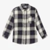 Mayoral Boys Navy Blue Checked Shirt