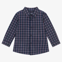 Mayoral Boys Navy Blue Cotton Shirt