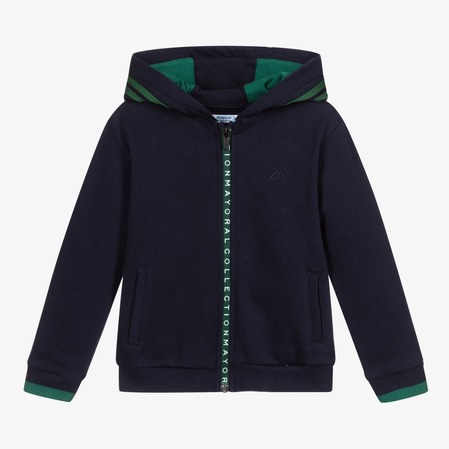 Mayoral Boys Navy Blue Zip-Up Hoodie 1 Mayoral Boys Navy Blue Zip-Up Hoodie