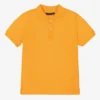 Mayoral Nukutavake Boys Orange Cotton Polo Shirt
