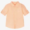 Mayoral Boys Orange Linen Shirt