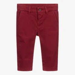 Mayoral Boys Red Slim Fit Trousers