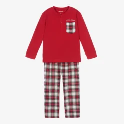 Mayoral Boys Red Tartan Pyjamas