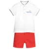 Mayoral Boys Red & White Shorts Set