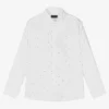 Mayoral Nukutavake Boys White Cotton Long Sleeve Shirt