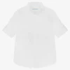 Mayoral Boys White Cotton Shirt