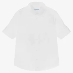 Mayoral Boys White Cotton Shirt
