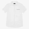 Mayoral Nukutavake Boys White Cotton Shirt