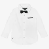 Mayoral Boys White Cotton Shirt & Bow Tie