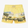 Mayoral Boys Yellow Safari Swim Shorts