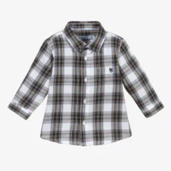 Mayoral Green & Blue Checked Shirt