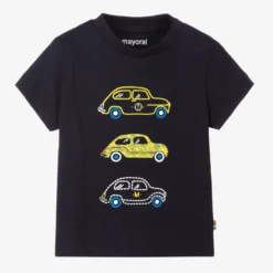Mayoral Navy Blue Cars T-Shirt
