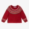 Mayoral Red Fair Isle Sweater