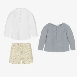 Mebi Boys White & Blue Cotton Shorts Set -Outlet Little Gents Set Store mebi boys white blue cotton shorts set 485633 913a80276f7013f96411ed9004b682caea69a240