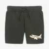 Mini Rodini Grey Organic Cotton Airplane Shorts