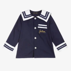 Mini Rodini Navy Blue Organic Cotton Shirt
