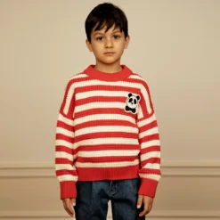Mini Rodini Red & Ivory Striped Cotton Sweater -Outlet Little Gents Set Store mini rodini red ivory striped cotton sweater 487740 99d13a1d61eabf4161278700b028945220c50723 outfit