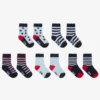Minymo Blue & Red Socks (5 Pack)