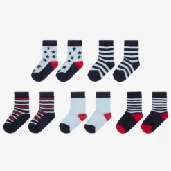 Minymo Blue & Red Socks (5 Pack) -Outlet Little Gents Set Store minymo blue red socks 5 pack 452063 a8faa4288ae594bbc960373ba57c3d60e6c38ccc