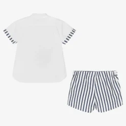 Miranda Boys Blue & White Striped Shorts Set -Outlet Little Gents Set Store miranda boys blue white striped shorts set 490924 382fd865f800200460bf9797a33421ecdc8818e8