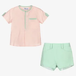 Miranda Boys Green & Pink Shorts Set -Outlet Little Gents Set Store miranda boys green pink shorts set 434668 6a72f2359490dab8624c2b995e21ab4566c7a0de