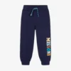 Missoni Navy Blue Organic Cotton Logo Joggers