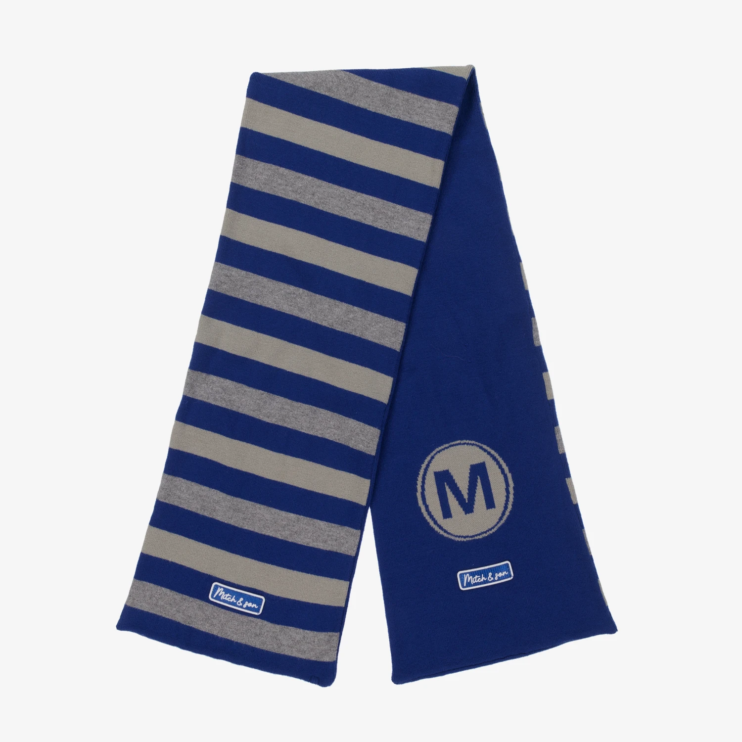 Mitch & Son Blue Knitted Scarf (110cm) 2 Mitch & Son Blue Knitted Scarf (110cm) - Image 2