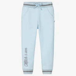 Mitch & Son Boys Blue Logo Joggers