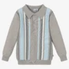 Mitch & Son Boys Grey Knitted Polo Shirt