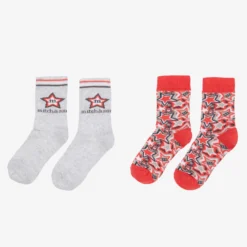 Mitch & Son Boys Grey & Red Star Socks (2 Pack) -Outlet Little Gents Set Store mitch son boys grey red star socks 2 pack 506904 f02201ce16d43b11f2ced7b5a67e18b55ce901f7