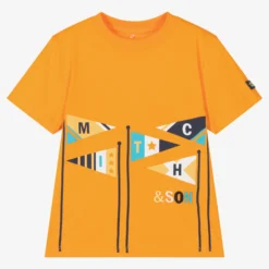 Mitch & Son Boys Orange Cotton T-Shirt