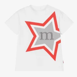 Mitch & Son Boys White Graphic Logo T-Shirt