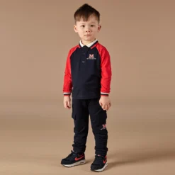 Mitch & Son Red & Blue Cotton Polo Shirt -Outlet Little Gents Set Store mitch son red blue cotton polo shirt 472043 f63d0b4643afaba0837bbf466c2a1e7c437e8980 outfit