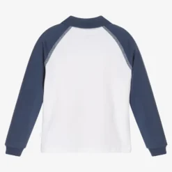 Mitch & Son White & Blue Cotton Polo Shirt -Outlet Little Gents Set Store mitch son white blue cotton polo shirt 456474 57bcf2cc97e943b5a0928fad6d95a526d1205223