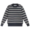 Molo Blue Striped Cotton Sweater