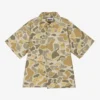 Molo Boys Beige Camouflage Cotton Shirt