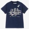 Molo Boys Blue Dinosaur T-Shirt