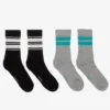 Molo Grey & Black Socks (2 Pack)