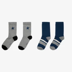 Molo Grey & Blue Socks (2 Pack) -Outlet Little Gents Set Store molo grey blue socks 2 pack 429918 32e9ac7e21bea6b9730714cee24390c0fd5a95d5