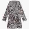 Molo Grey Leopard Bathrobe