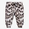 Molo Ivory Leopard Print Joggers