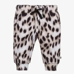 Molo Ivory Leopard Print Joggers