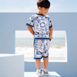 Monnalisa Boys Blue & White Cotton Jersey Shorts -Outlet Little Gents Set Store monnalisa boys blue white cotton jersey shorts 503440 637544d9f3c7bab37e6daa6a6820c34077bad0a2 outfit