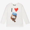Monnalisa Boys Ivory Cotton Top