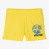 Moschino Baby Baby Boys Yellow Teddy Swim Shorts