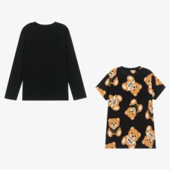 Moschino Kid-Teen Black Cotton Logo Tops (2 Pack) -Outlet Little Gents Set Store moschino black cotton logo tops 2 pack 537340 435604f569389293d55695fddaf0d82cc26c7538