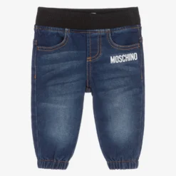 Moschino Baby Blue Denim Logo Jeans
